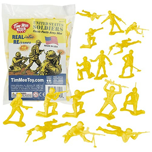 Timmee Plastic Army Men - Figuras De Soldado De Juguete Amar