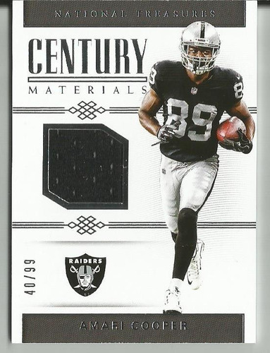 2017 National Treasures Century Mat Jersey Amari Cooper /99