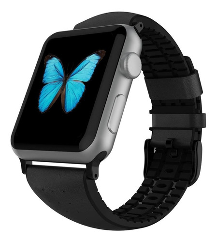 Correa De Piel Para Reloj Compatible Apple Watch 42mm 