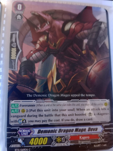 Demonic Dragon Mage, Deva Carta Vanguard