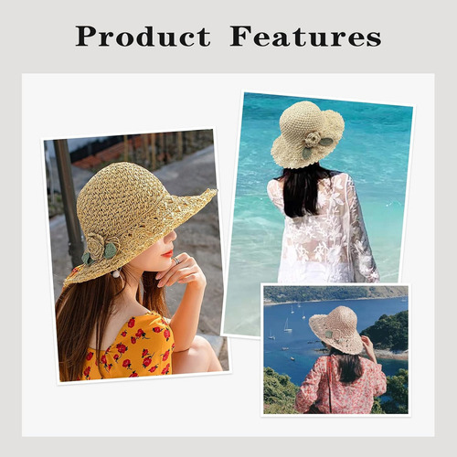 Sombreros De Paja For Mujer, Sombreros De Playa, Protección