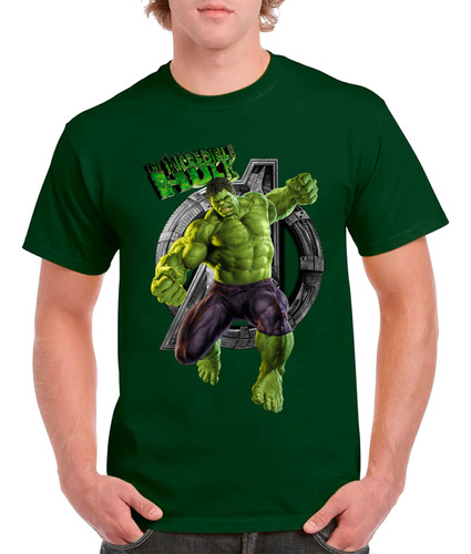 Remeras Camisetas Estampadas De Hulk En Varios Diseños 