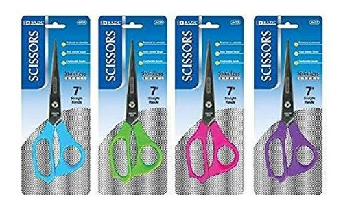 Tijera De Manualidades - Bazic 7  Stainless Steel Scissors, 