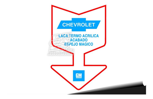 Calco Simil Original De Chevy Serie 2