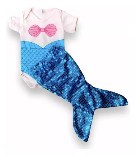 Roupa Sereia Infantil, Roupa Infantil para Menina Usado 79048535