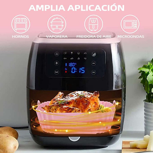 Silicona Para Freidora De Aire , 2 Pcs Air Fryer Silicon