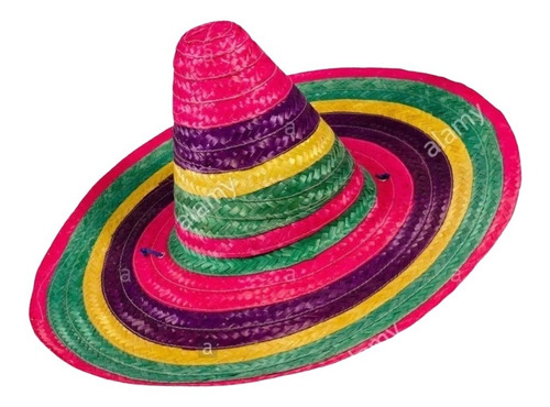 Sombrero Mexicano Multicolor Cotillón