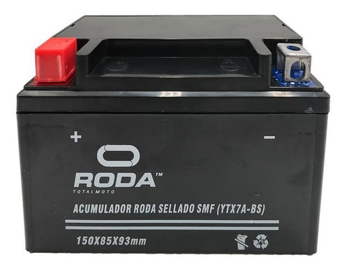 Acumulador Roda Sellado Smf (ytx7a-bs) 150l*85w*93h