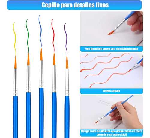100 Set Pinceles Acuarela Acrílico Óleo Guache