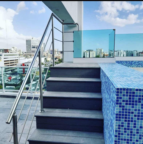 Barandas Para Jacuzzi Y Piscina En Acero Inoxidable Y Vidrio