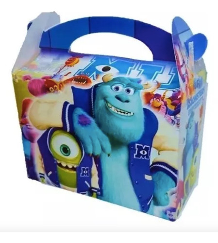 Piñatería Cajita Feliz Sorpresa Monster Inc X12und