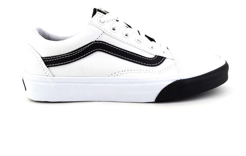 tenis vans con raya blanca