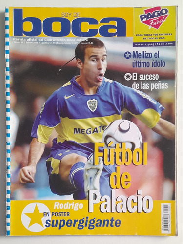 Revista Soy De Boca 15 Rodrigo Palacio Clausura 2006