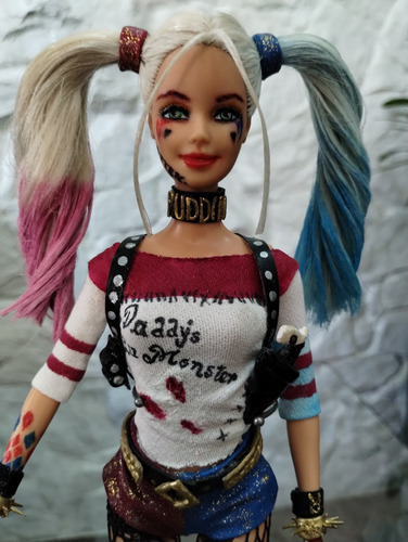 Boneca Barbie Collector Customizada De Arlequina