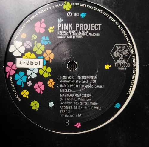 Pink Project Mammagamma - Sirius & Another Brick In The (Usado)