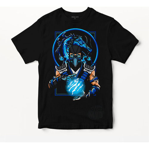 Remera Mortal Kombat Subzero 02 (negra:) Ideas Mvd