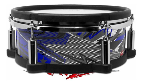 Skin Wrap Para Roland Pd-108 Drum Baja 0032 Royal Blue