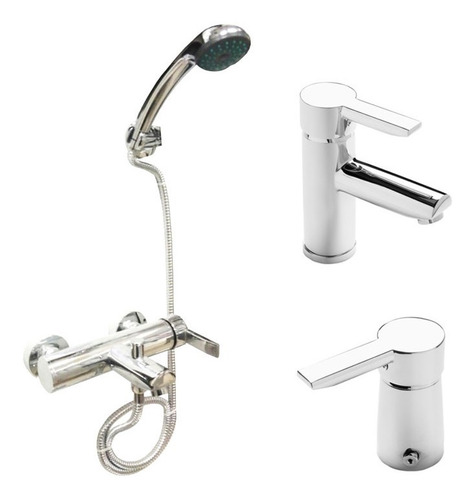 Combo De Griferias Estalgrif Magna Lavatorio, Bidet Y Bañera