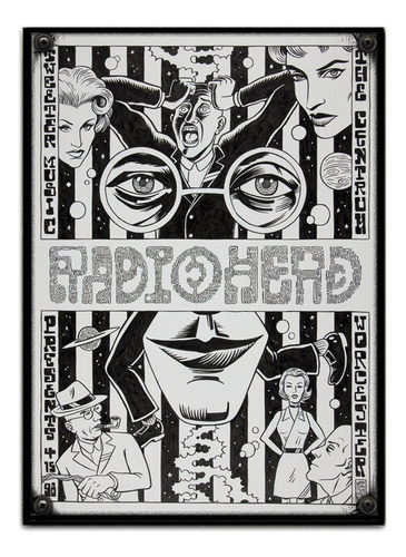 #715 - Cuadro Decorativo Vintage 30 X 40 - Radiohead Poster