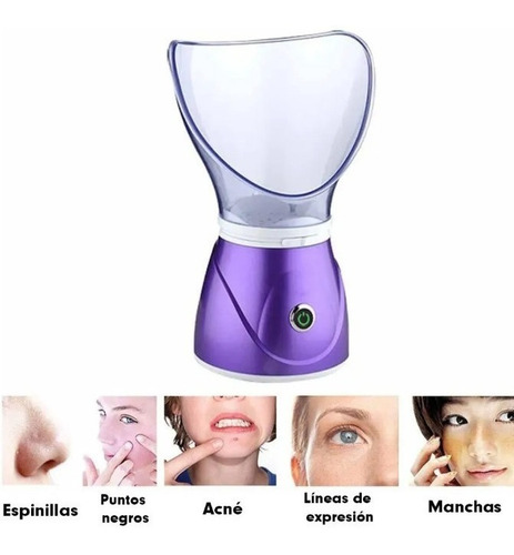 Imagen 4 de 8 de Vaporizador Sauna Facial Limpieza Puntos Negros Exfoliante