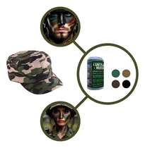 Comprar Disfraz Soldado Militar Gorra +  Maquillaje Camuflaje