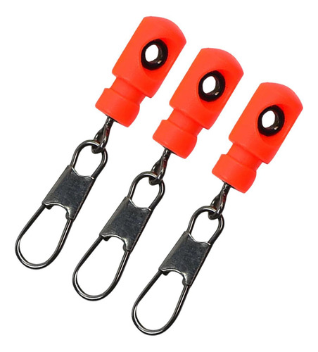 3x Deslizador De Línea De Pesca Deslizador De Línea Rojo