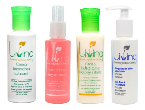 Kit De Crema Faciales Hidratante Living Piel Hiperpigmentada