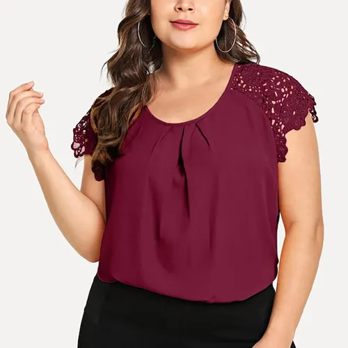 Top encaje tallas grandes discount