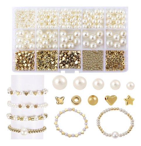 Luter Kit De 800 Cuentas De Pulsera, Kit De Fabricación De P