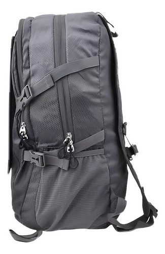 Mochila C/ Placa Solar 30l 6,5w 5v Dobrável Cinza C/ Usb