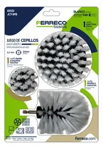 Comprar Set Cepillos Multiusos Limpieza Profunda Con Adaptación A Taladro. Para Alfombras, Muebles, Carros, Auto, Rines, Parrillas, Baños Marca Ferreco Basics