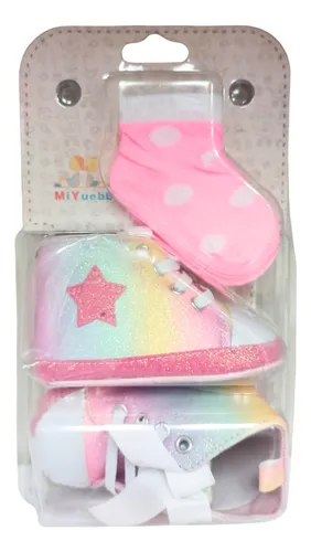 Set De Zapatitos Y Medias De Bebé