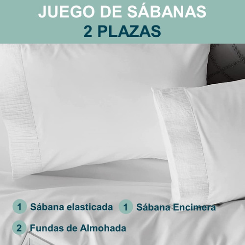 Sabanas Hotel Casatua 1,5p 2p King Super King +funda Almohad