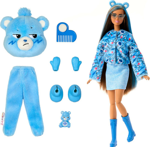 Barbie Cutie Reveal Care Bears Con Accesorios Oso Grumpy