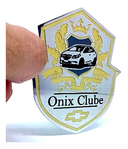 Emblema Onix Clube De Alta Qualidade Em Aço Inox