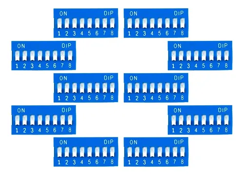 comprar 10 Pzs Dip Switch 8 Posiciones Interruptor Dip-8p Deslizable