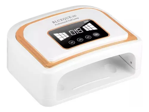 Blueque 120w Lámpara Secador De Uñas Recargable 30 Leds Luz