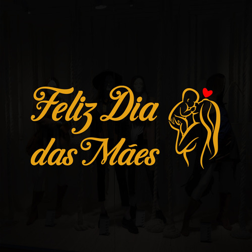 Adesivo Decorativo Vitrine Feliz Dia Das Mães Bebê