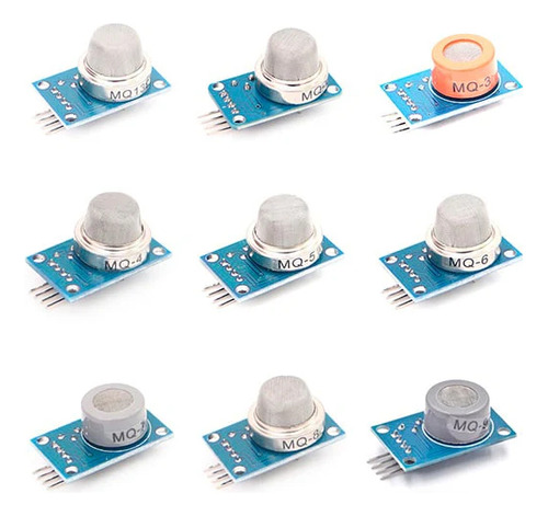 Kit 9 Módulos Sensores De Gases Para Arduino