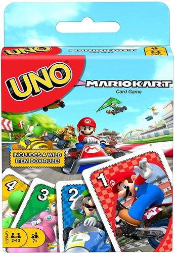 Mattel Uno Mario Kart 112 Cartas, Niños, Familia Y Adultos