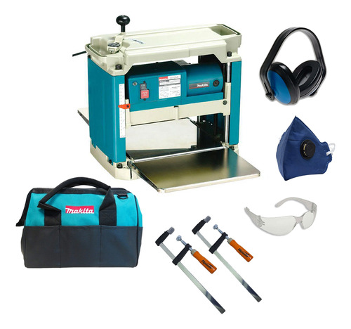 Plaina Desengrosso Makita 2012nb 305mm 1650w + Kit