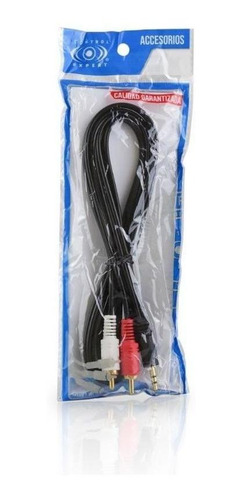 Imagen 4 de 10 de Cable De Audio Auxiliar Plug 3.5 A Rca 1 Metro 11-1004