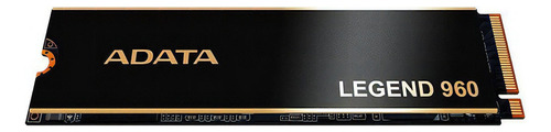 Ssd 1TB Adata Legend 960 M2 2280 Nvme Pci-e 4.0 ALEG-960-1TCS Velocidade De Leitura Até 7400mb/s Gravação Até 6800mb/s Compatível Com Notebook Pc Ps5 Cor Black