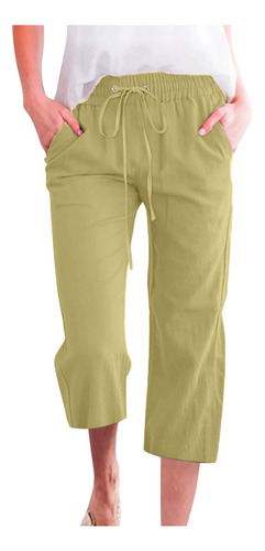 Pantalones Holgados Elásticos De Color R Para Mujer, Pantalo