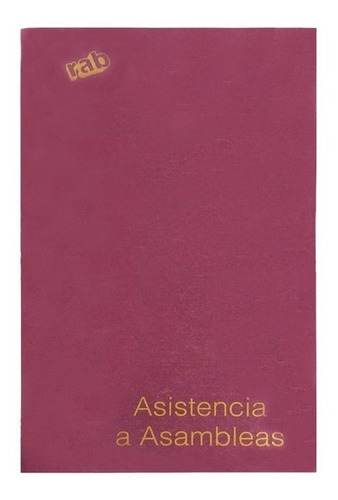 Libro De Asistencia A Asambleas Rab Tapa Flex. ( 2329 )