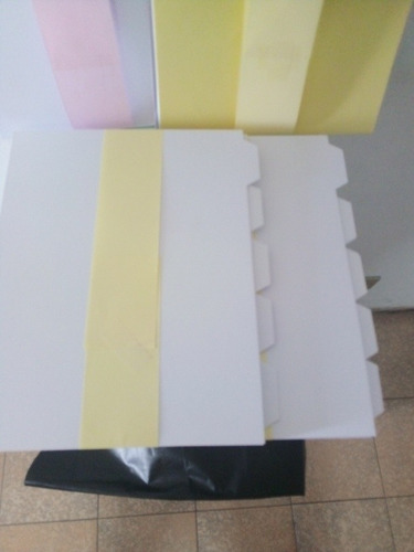 Imagen 4 de 5 de Separadores De Carpetas Tamaño Carta 5 Div. Colores Surtidos