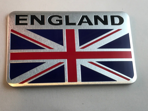 Emblema Insignia Autoadhesiva Inglaterra Aluminio 8x5cm G100