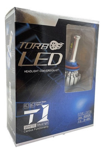 T1 Turbo 80w 8000lm Led Faro De Coche H4 Luz De Alta Luz Baj