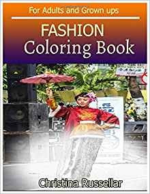 Fashion Coloring Book For Adults And Grown Ups Fashion Sketc