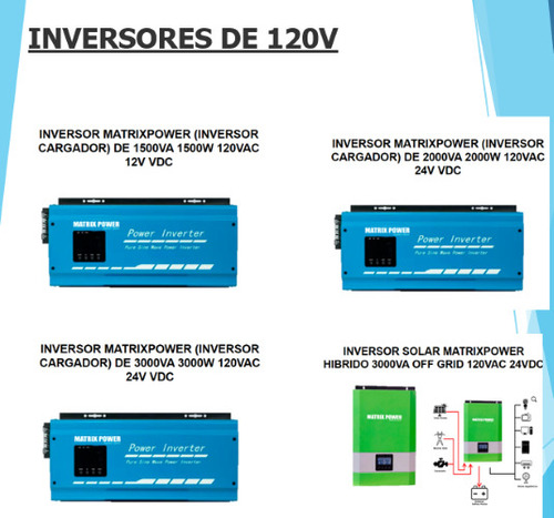 Inversor Cargador Y Solar 120vac